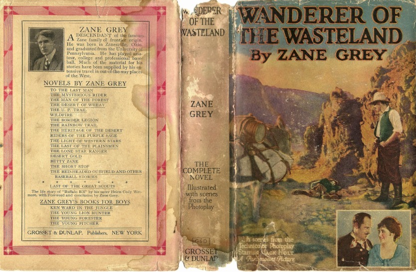 Обложка книги Зейна Грея (Zane Grey) 'Скиталец пустошей'/'Wanderer of the Wasteland'