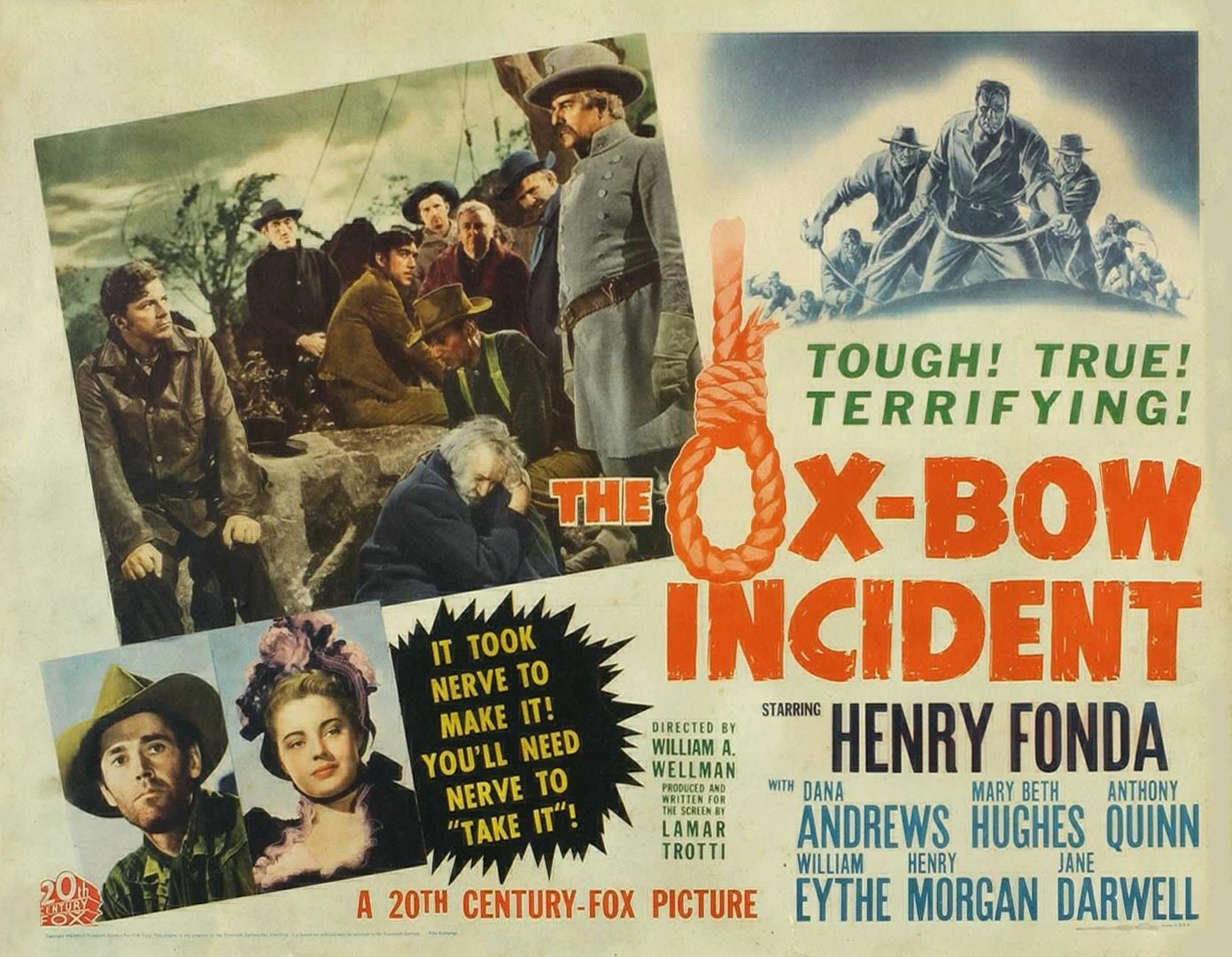 Афиша к фильму 'Случай в Окс-Боу'/'The Ox-Bow Incident' (1943)